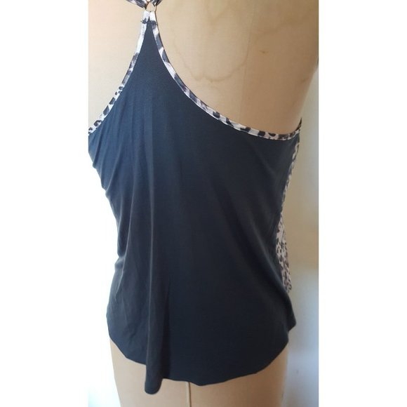 Victoria's Secret cheetah animal print gray white camisole tank lingerie M - Picture 8 of 12